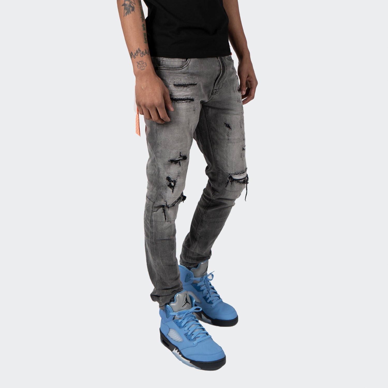 Men's TWO MILL TWENTY "Howard" Essential Clean Jean Light Grey