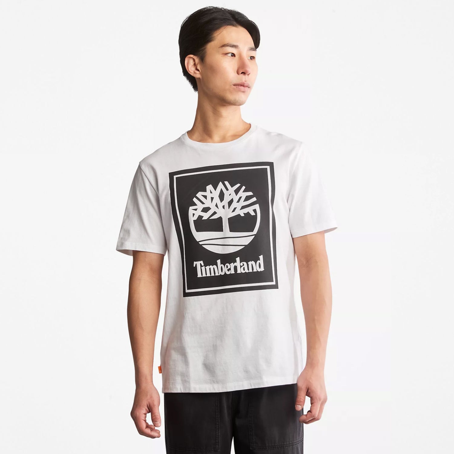 Men's Timberland Short-Sleeve Logo Tee White