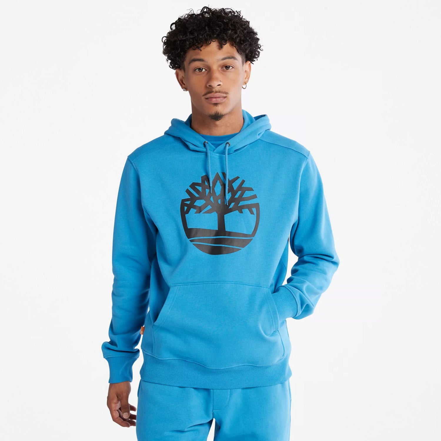 Men's Timberland Tree Logo Hoodie Bright Blue