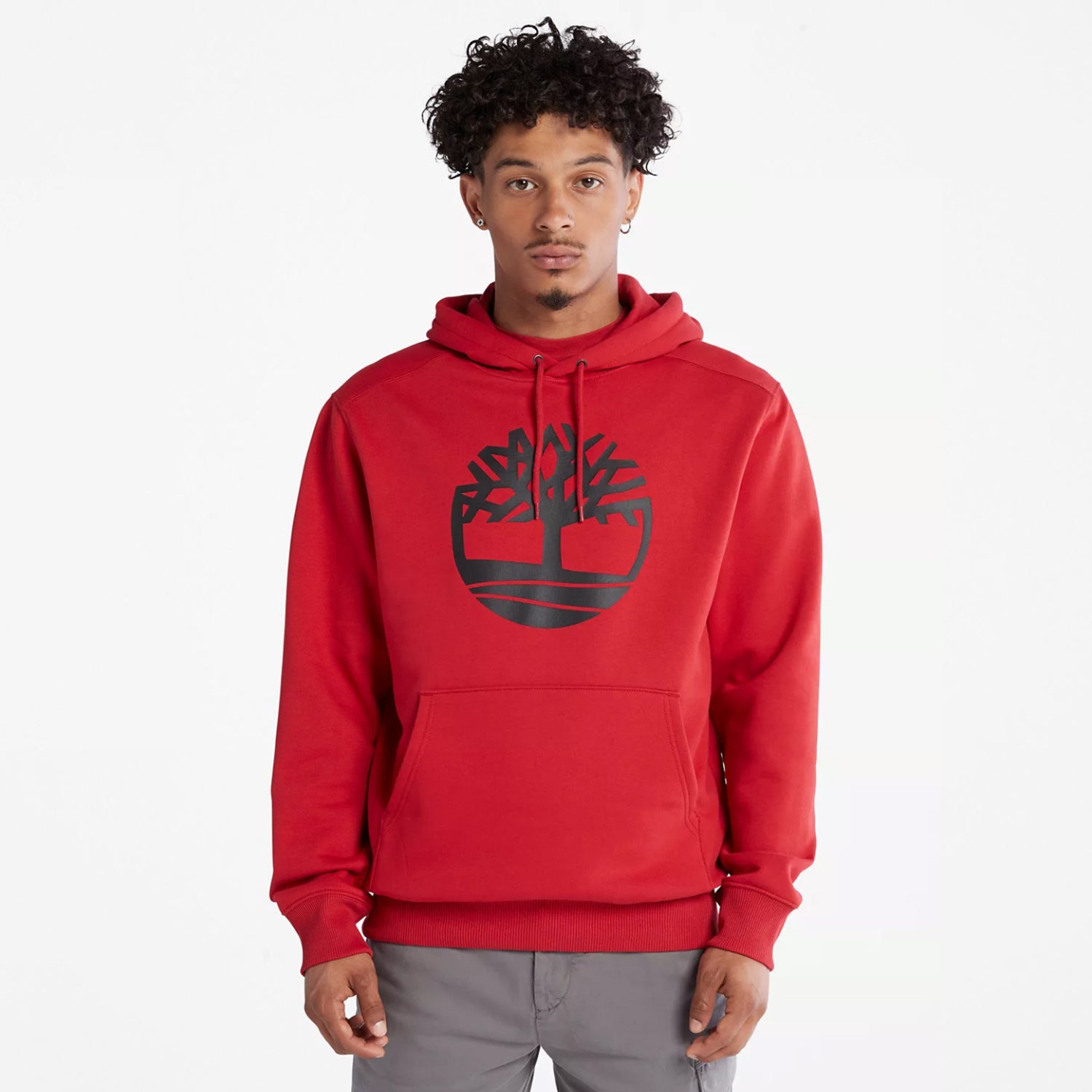 Men's Timberland Tree Logo Hoodie Scarlet
