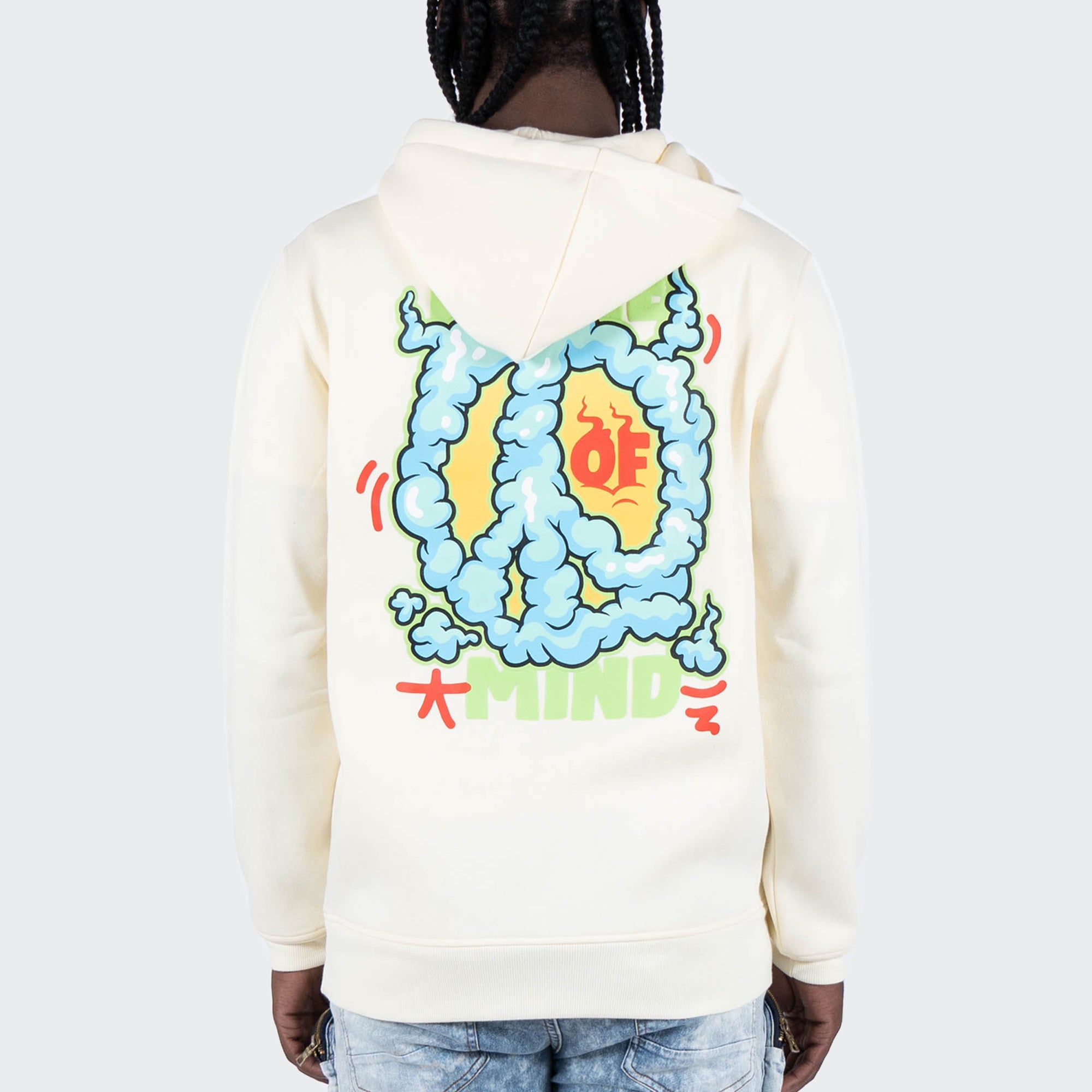 Men's TWO MILL TWENTY "In My Feels" Hoodie Off White