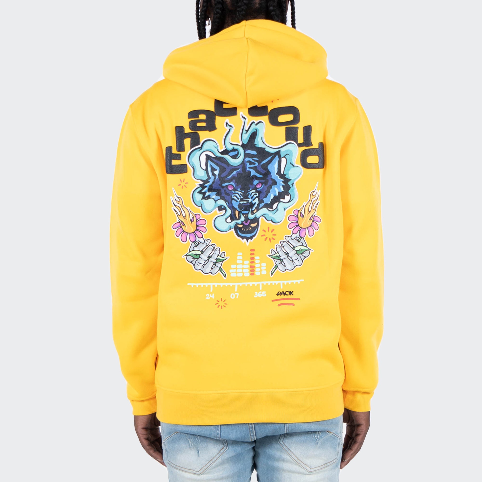 Men's TWO MILL TWENTY "That Loud" Hoodie Yellow