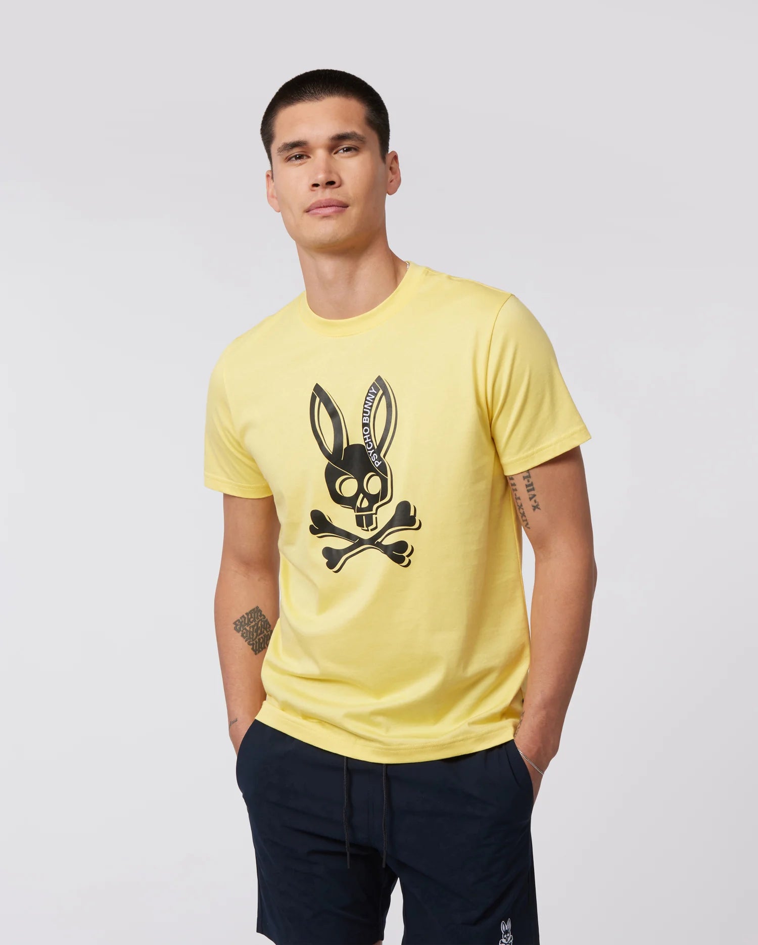 Men's Psycho Bunny Serge Graphic Tee Custard