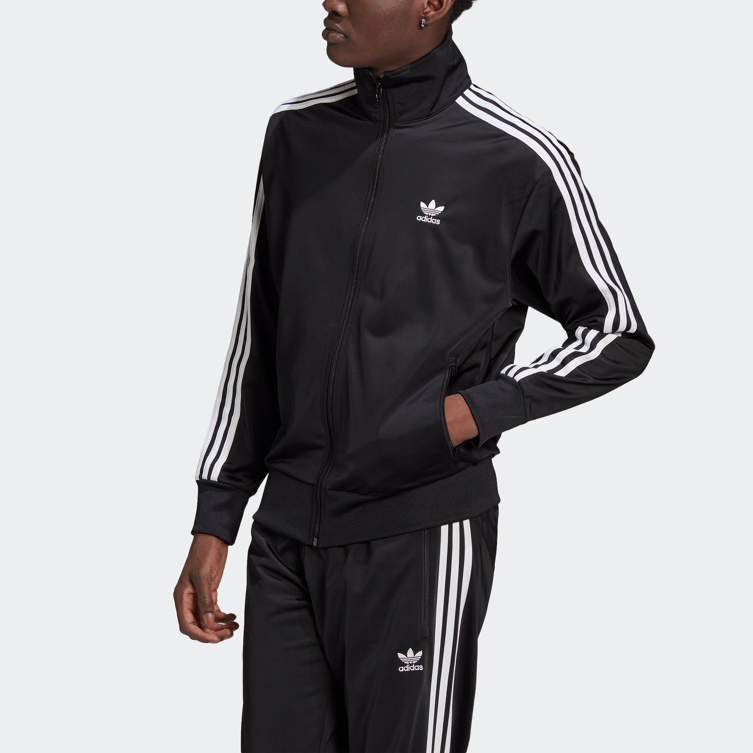 Men's adidas Originals Adicolor Classics Firebird Track Jacket Black