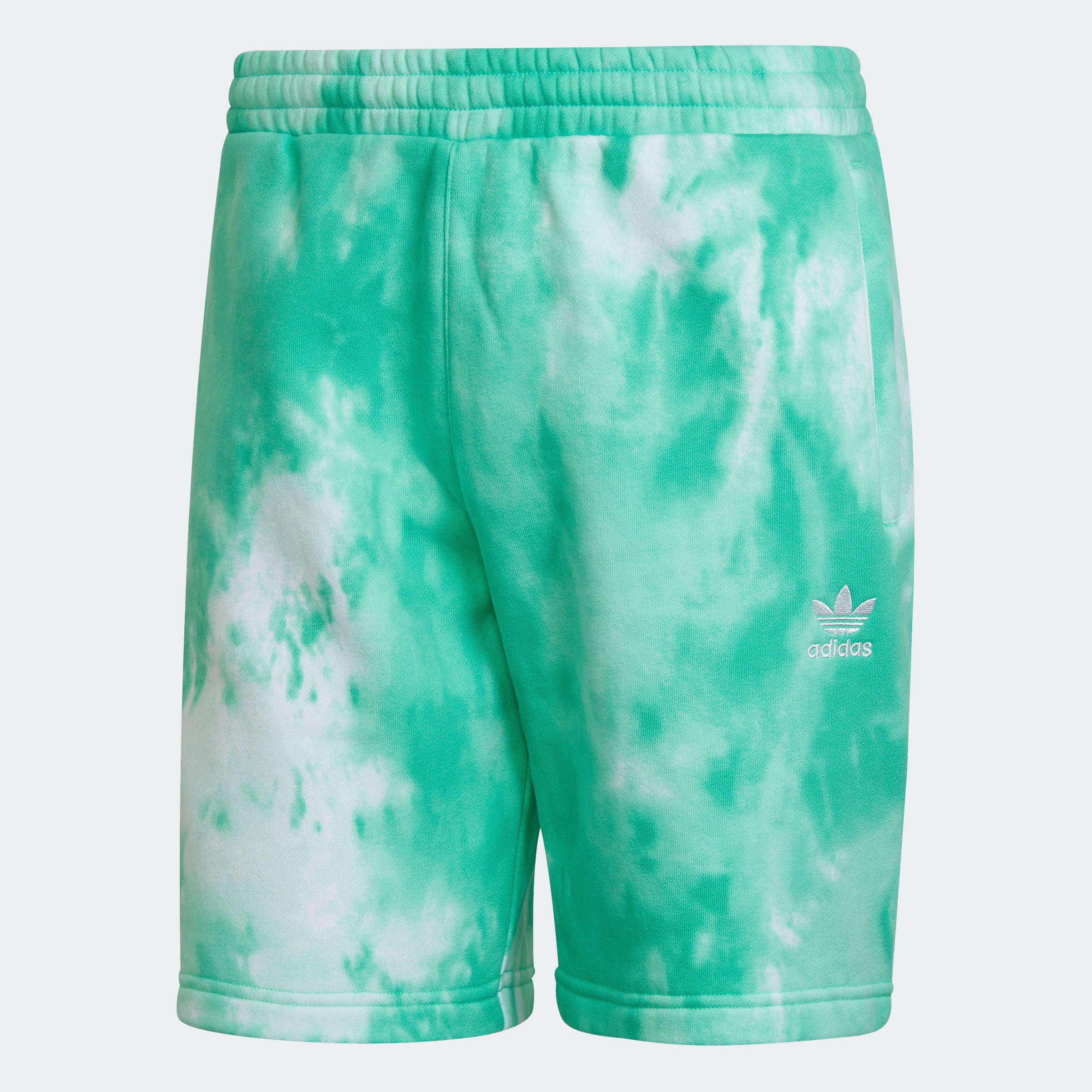 Men's adidas Originals Adicolor Essentials Trefoil Tie-Dyed Shorts Green
