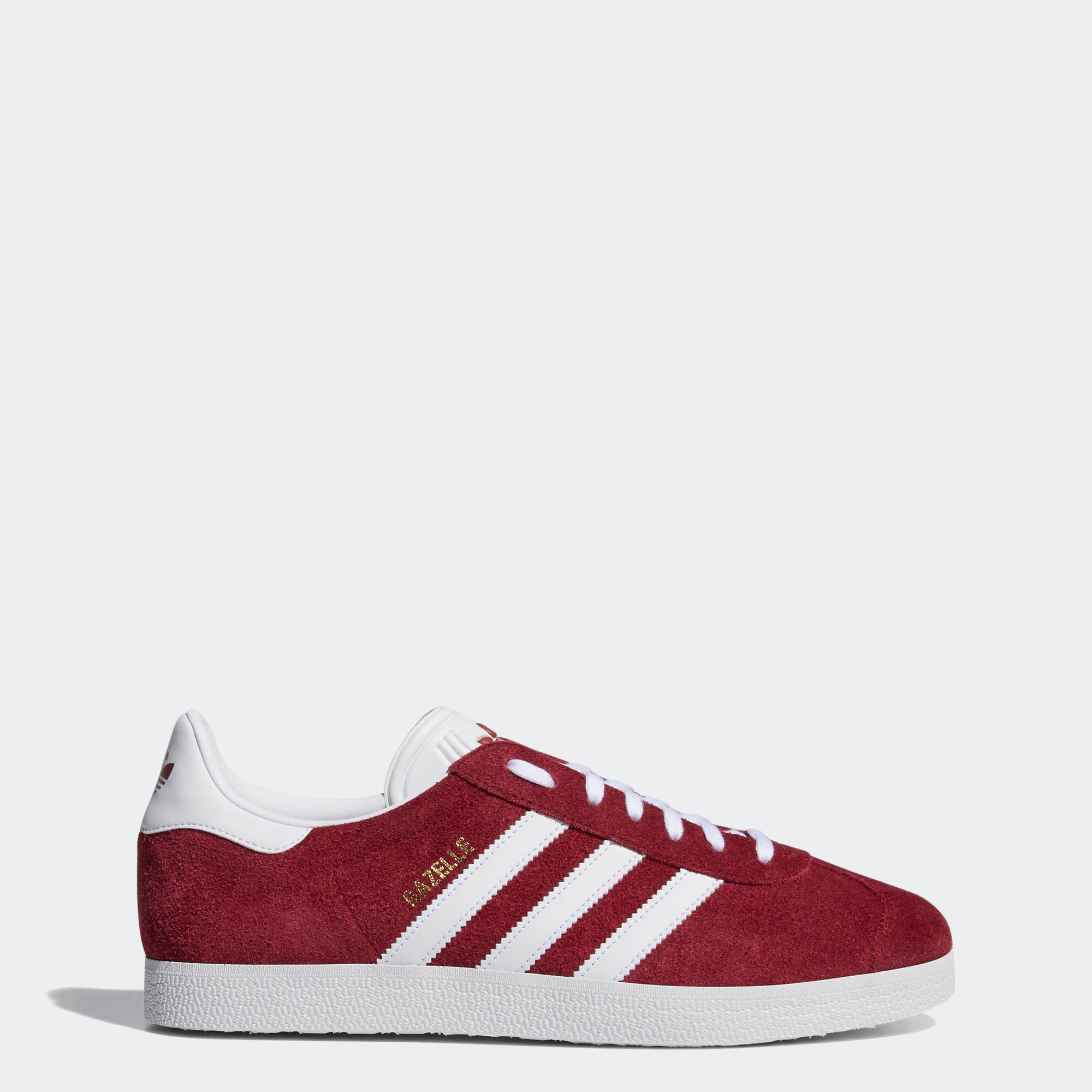 Men's adidas Gazelle Shoes Burgundy B41645 | Chicago City Sports | side view