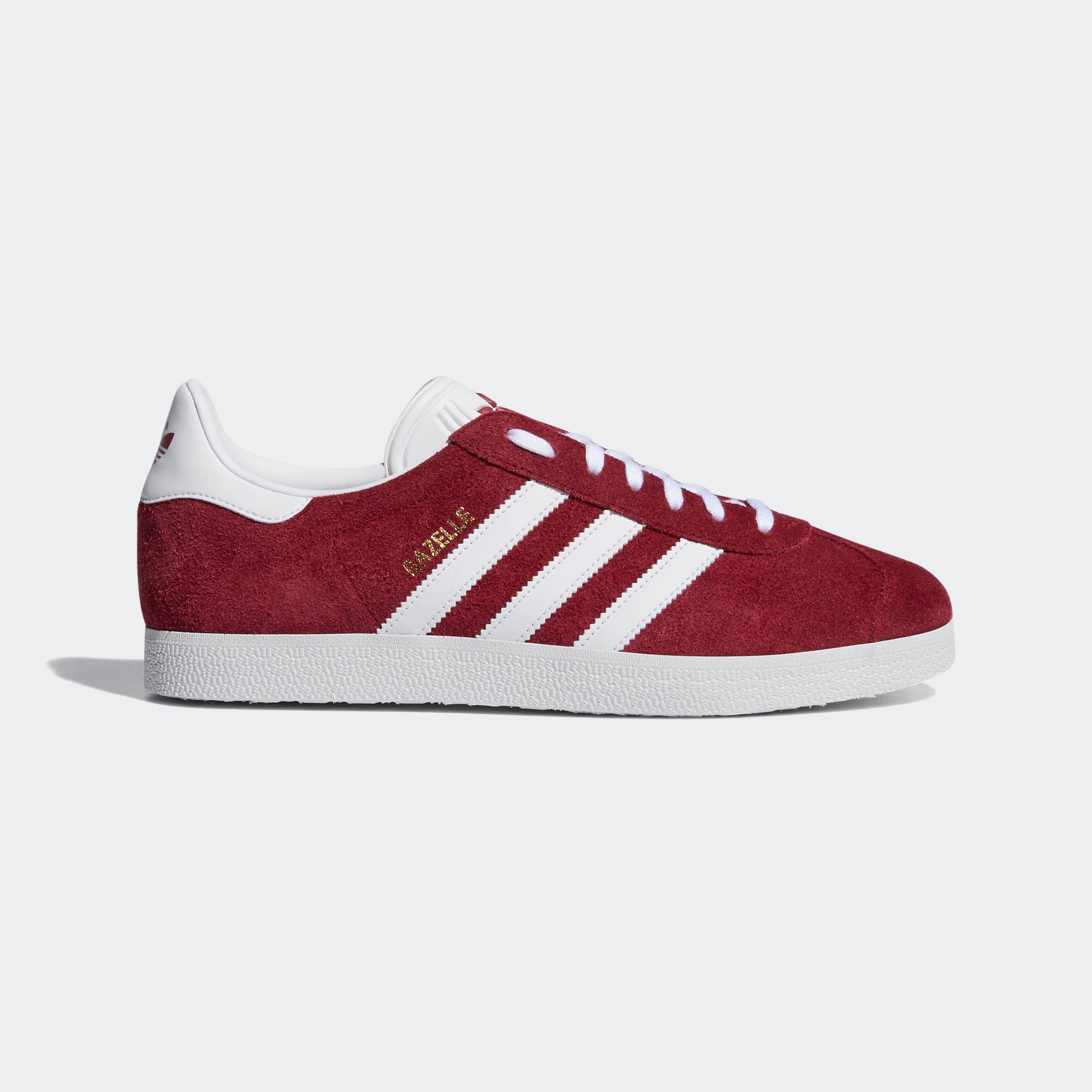 Men's adidas Gazelle Shoes Burgundy B41645 | Chicago City Sports | side view