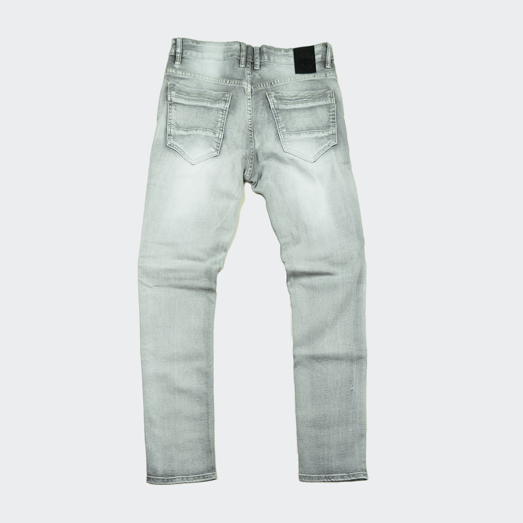 Men's OPS Slim Stretch Paneled Denim Jeans Grey