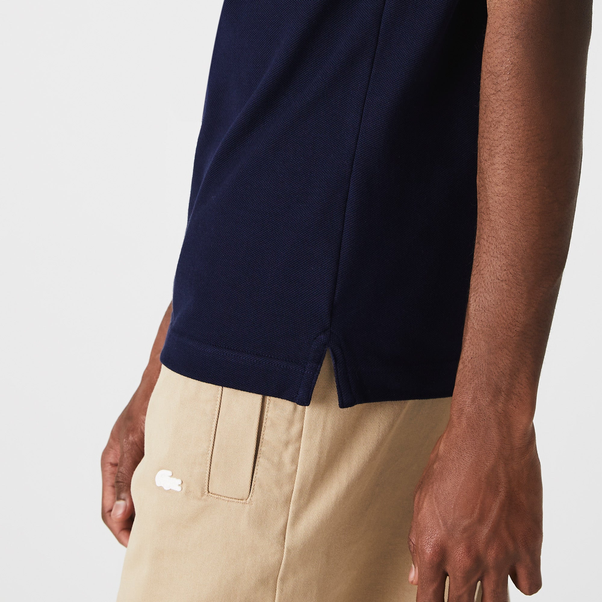 Men's Lacoste Slim Fit Petit Piqué Polo Navy