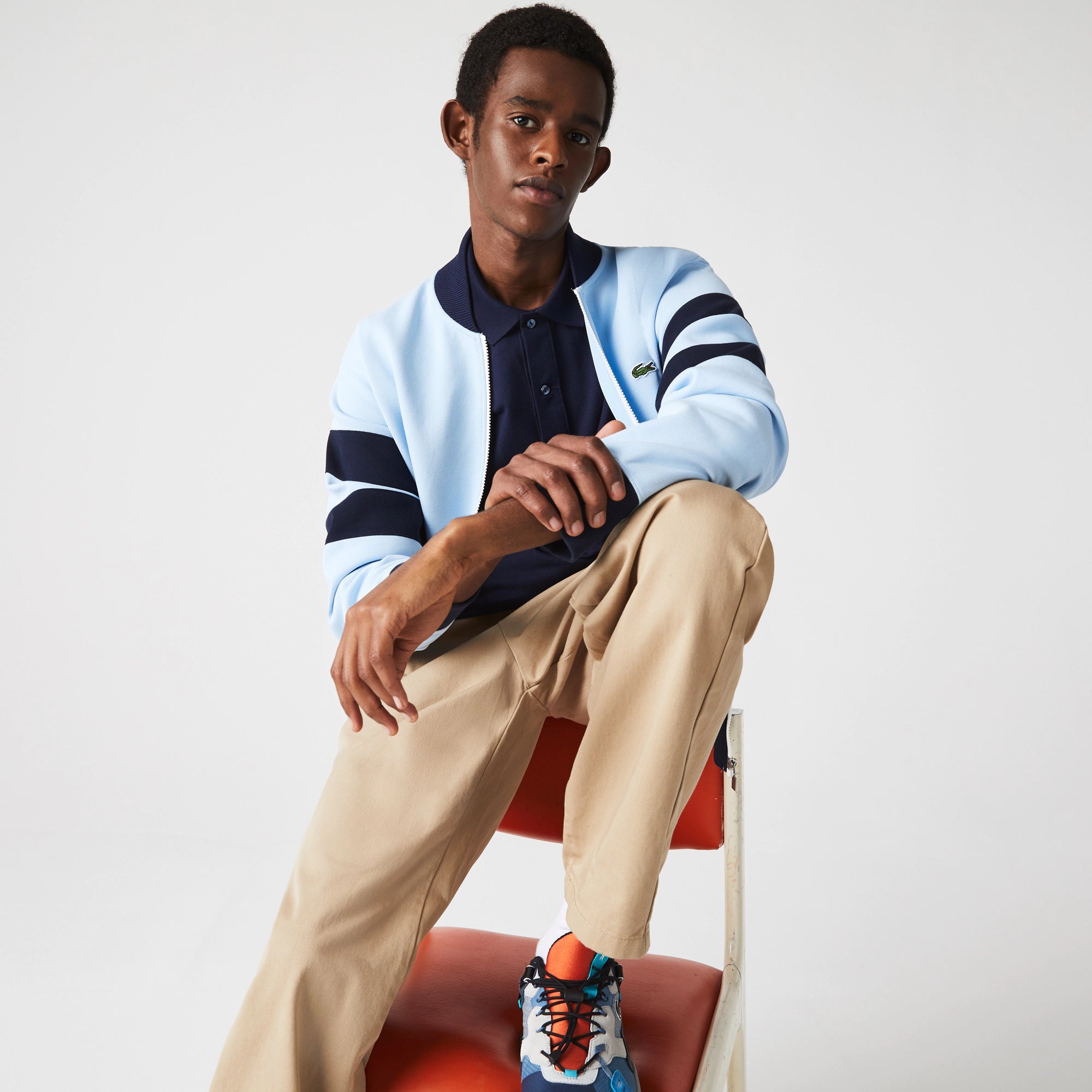 Men's Lacoste Slim Fit Petit Piqué Polo Navy