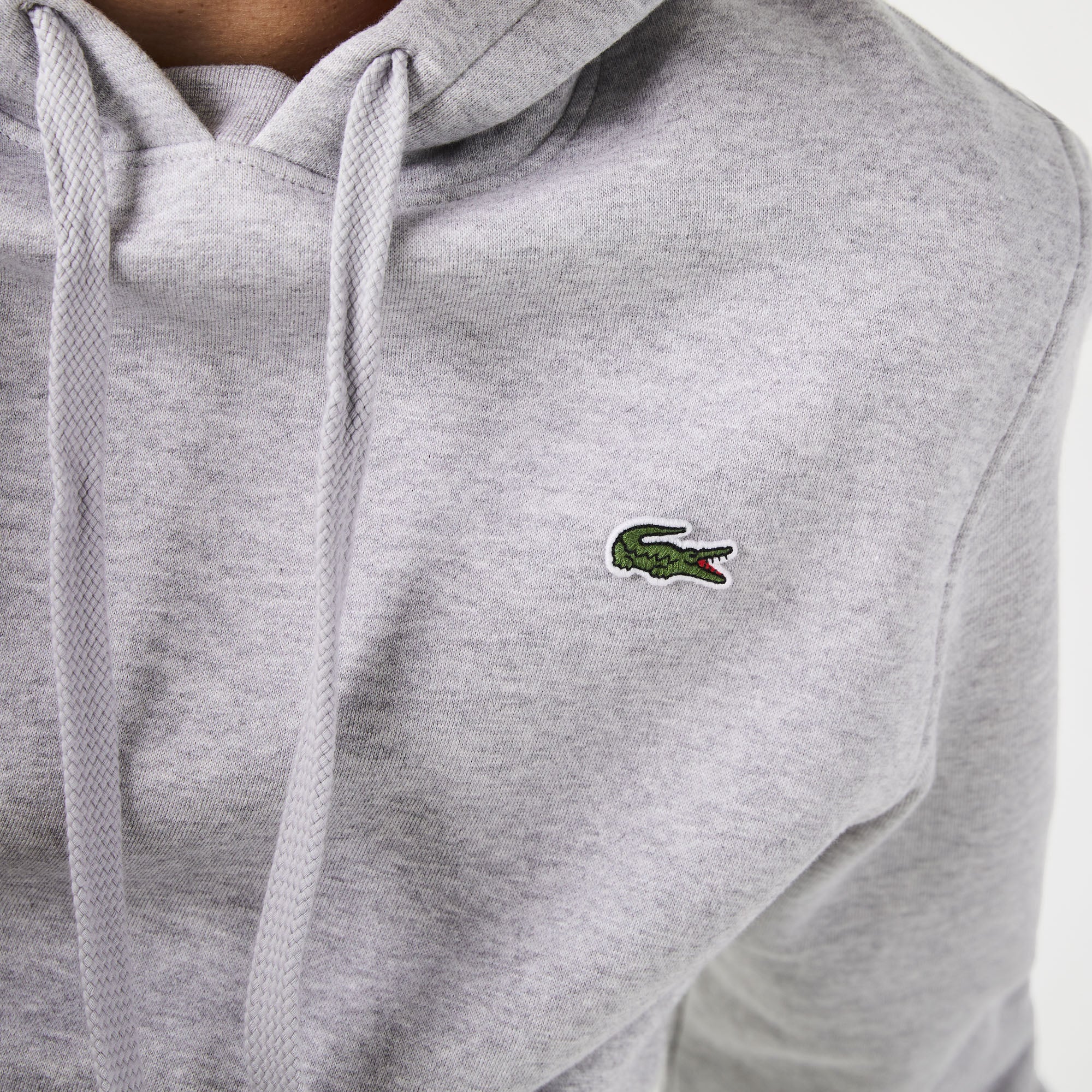Men's Lacoste SPORT Fleece Hoodie Grey