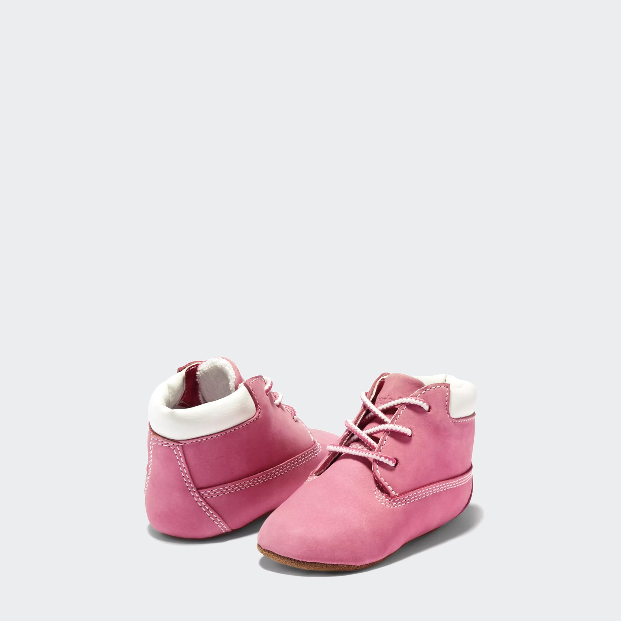 Infant Timberland Crib Bootie Hat Set Pink