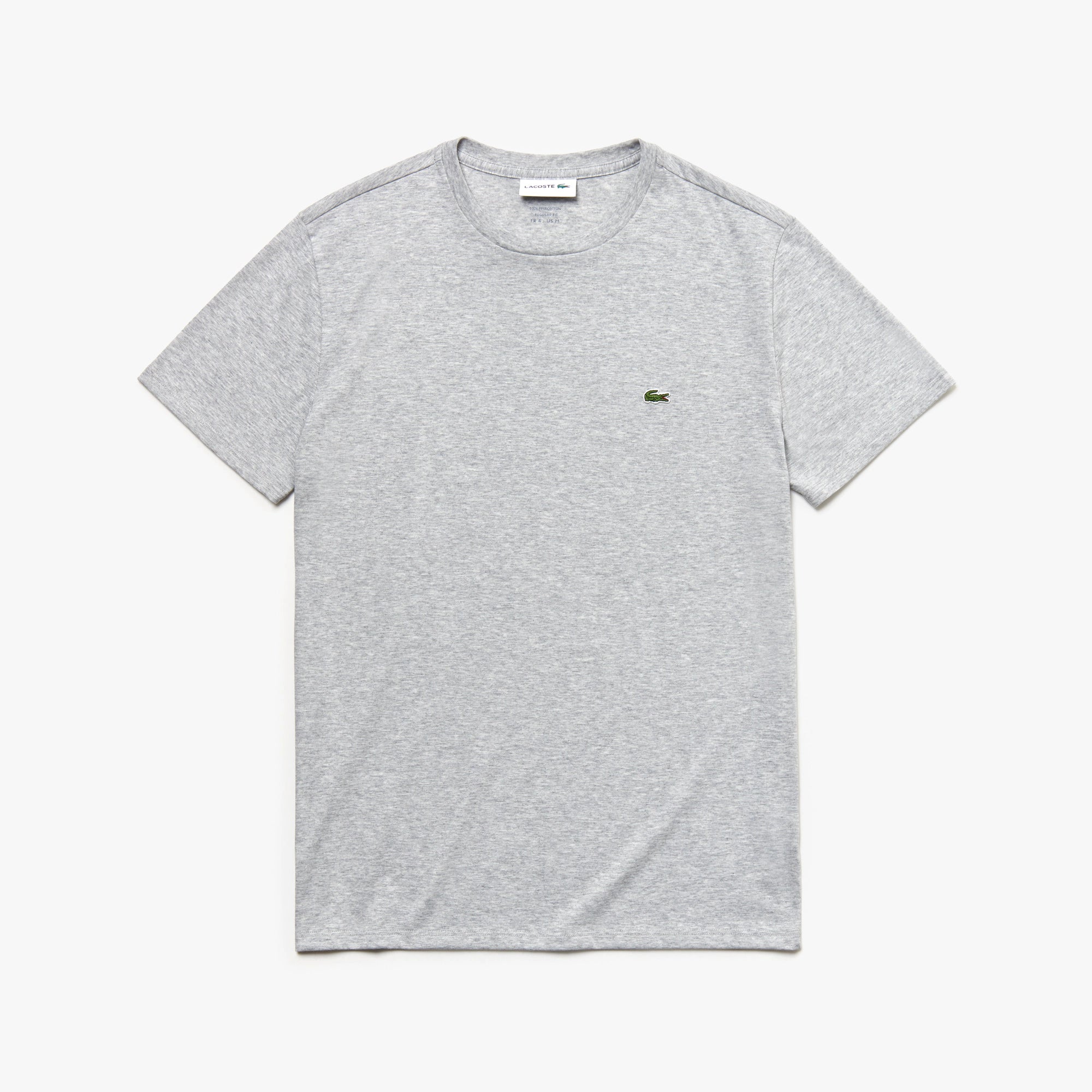 Men's Lacoste Crew Neck Pima Cotton Jersey T-Shirt Grey
