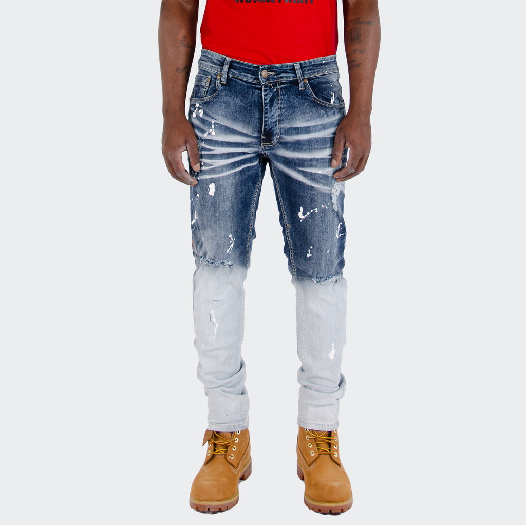 Men's TWO MILL TWENTY "Kedzie" Slim Fit Rip & Repair Jeans