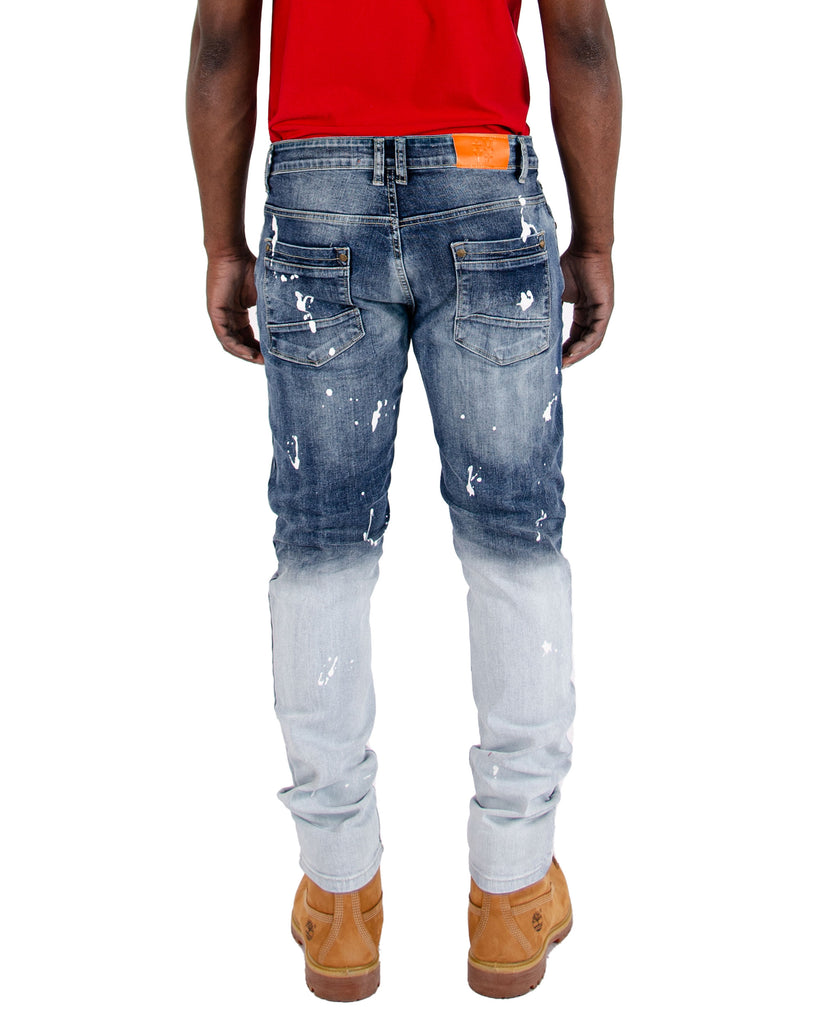 Men's TWO MILL TWENTY "Kedzie" Slim Fit Rip & Repair Jeans