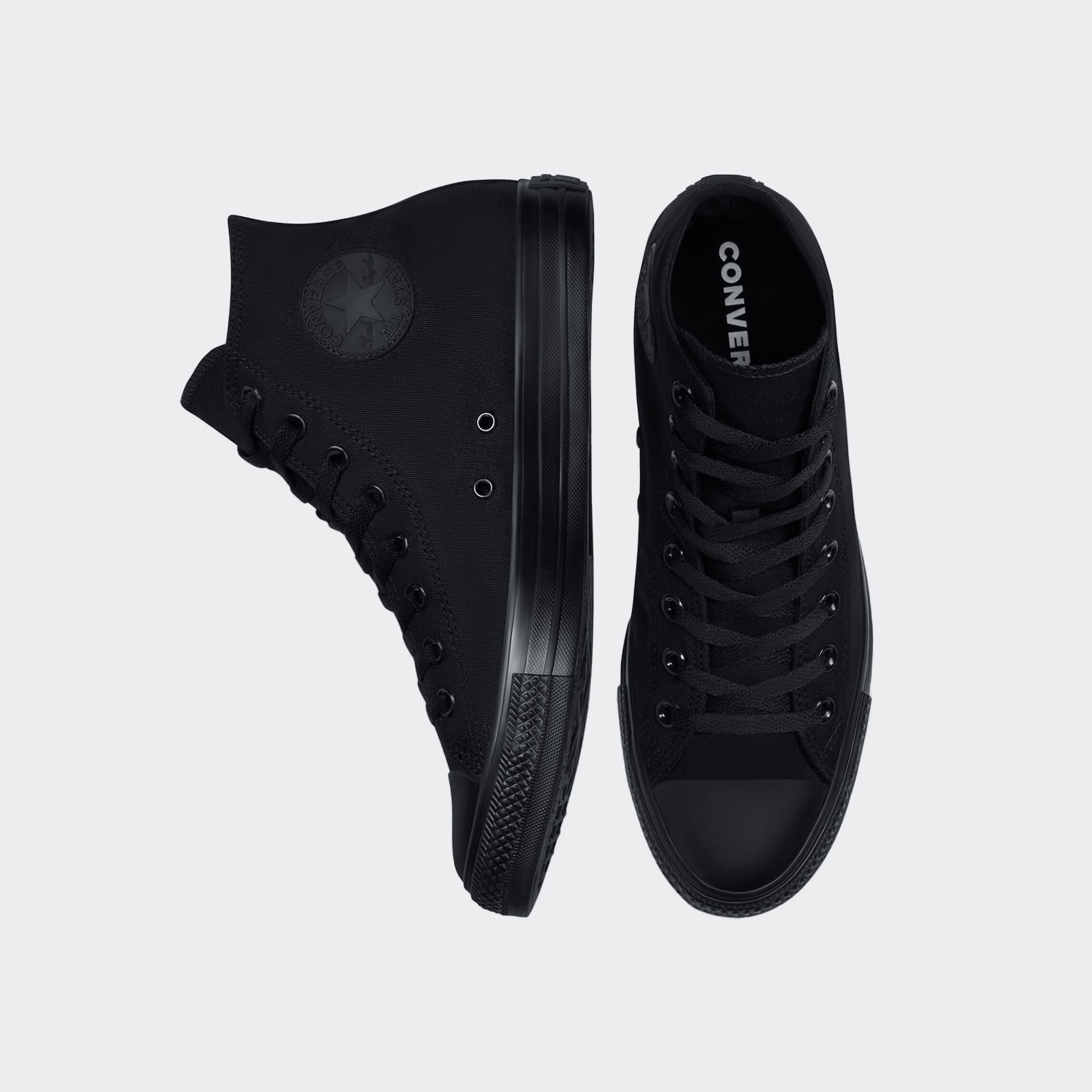 Unisex Converse Chuck Taylor All Star High Top Shoe Black Monochrome