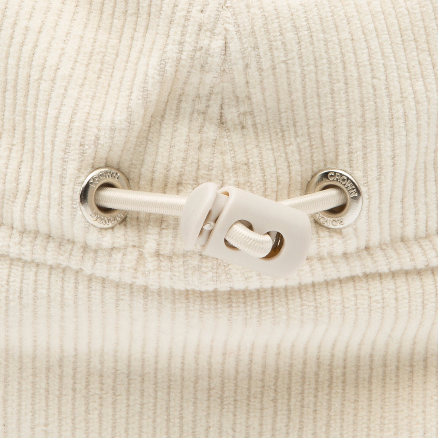 Unisex Romantic Crown Corduroy Trooper Hat Ivory