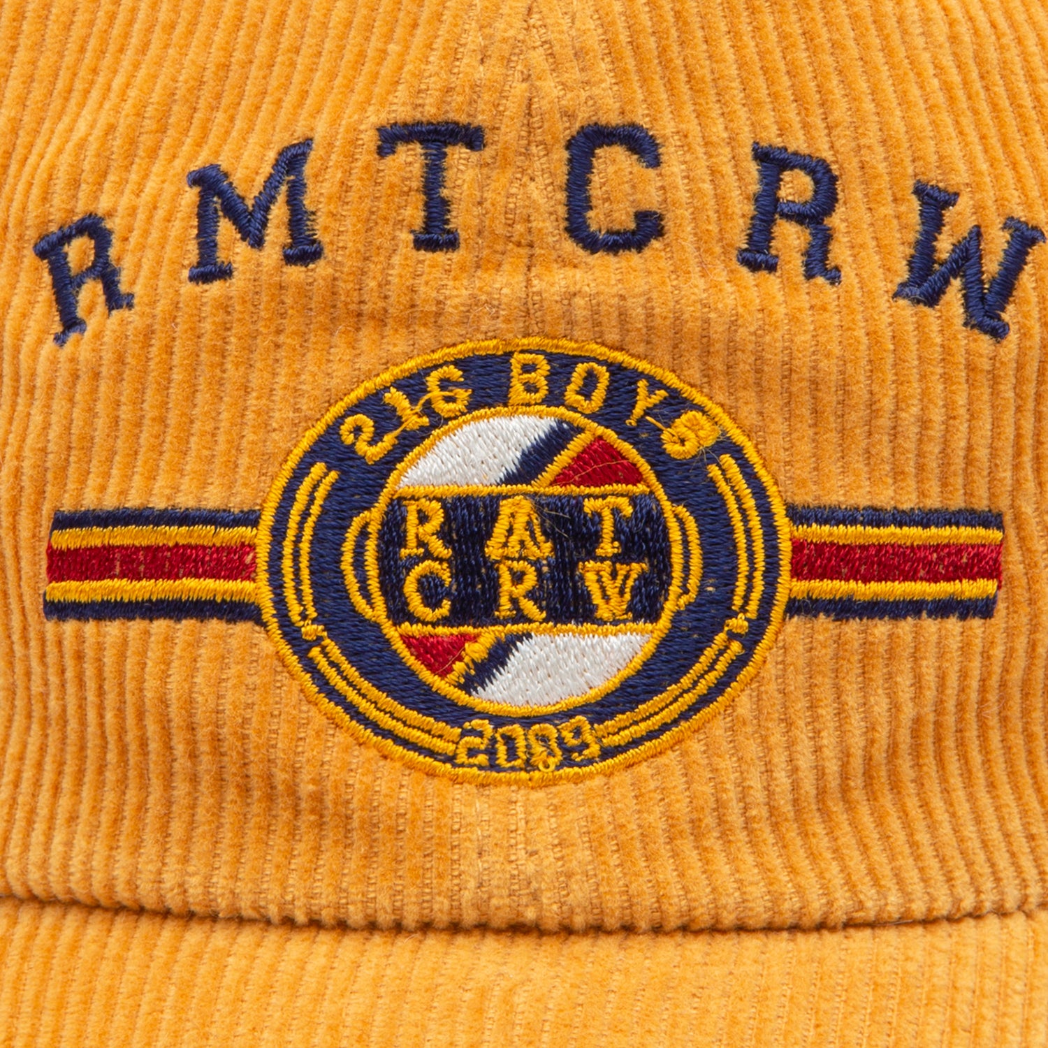 Unisex Romantic Crown Corduroy Trooper Hat Yellow