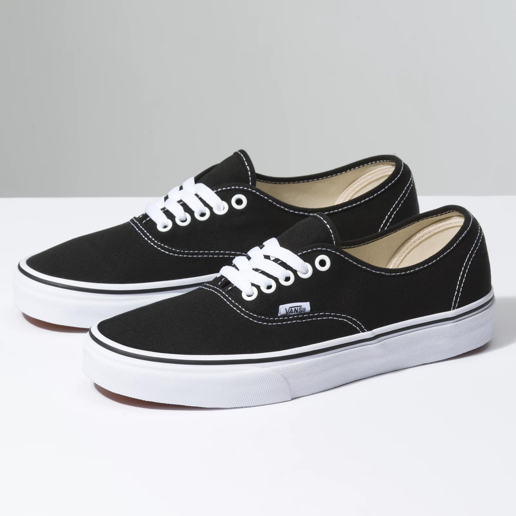 Unisex Vans Authentic Shoes Black/White