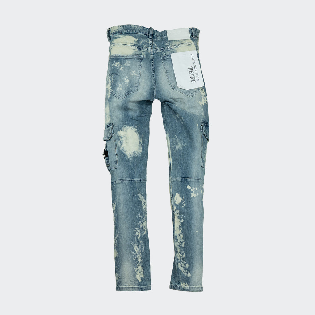 Men's Woolf Cargo Jeans Arctic Blue