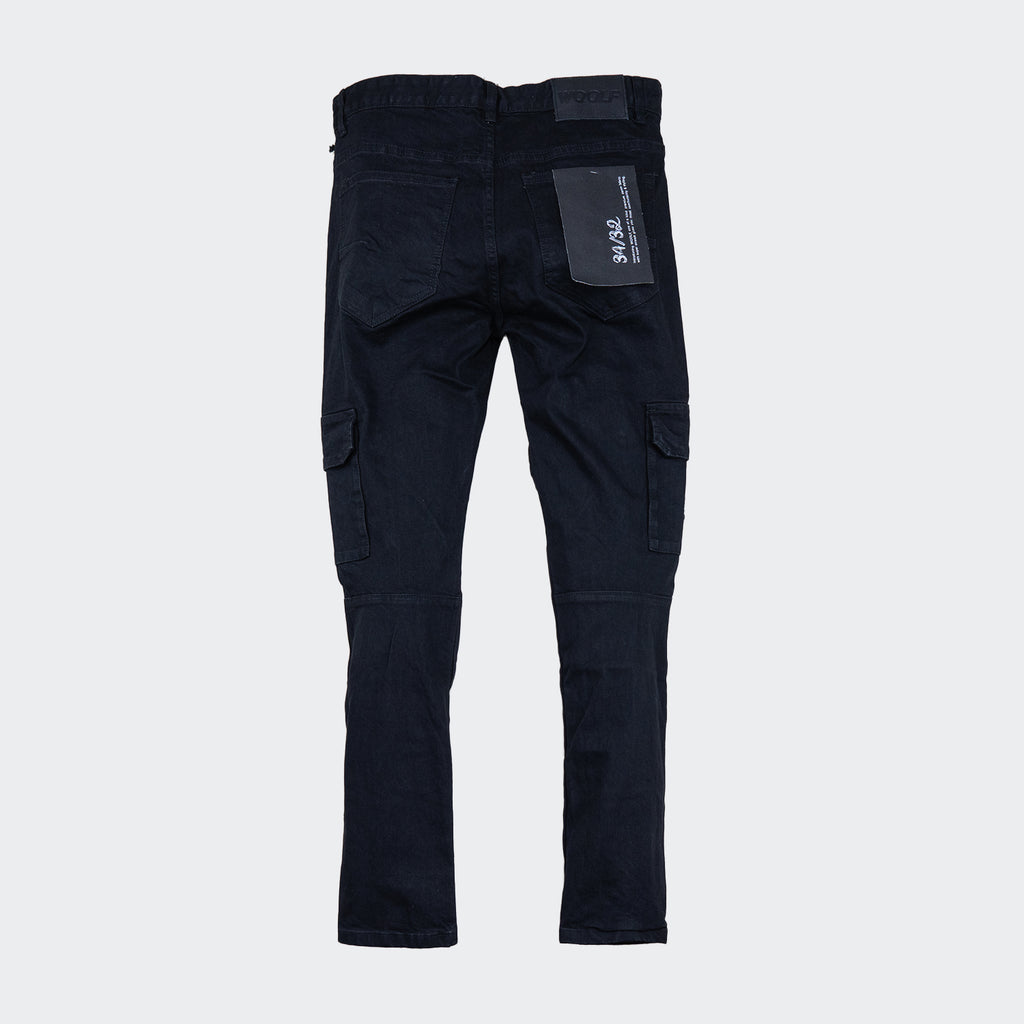 Men's Woolf Cargo Jeans Black