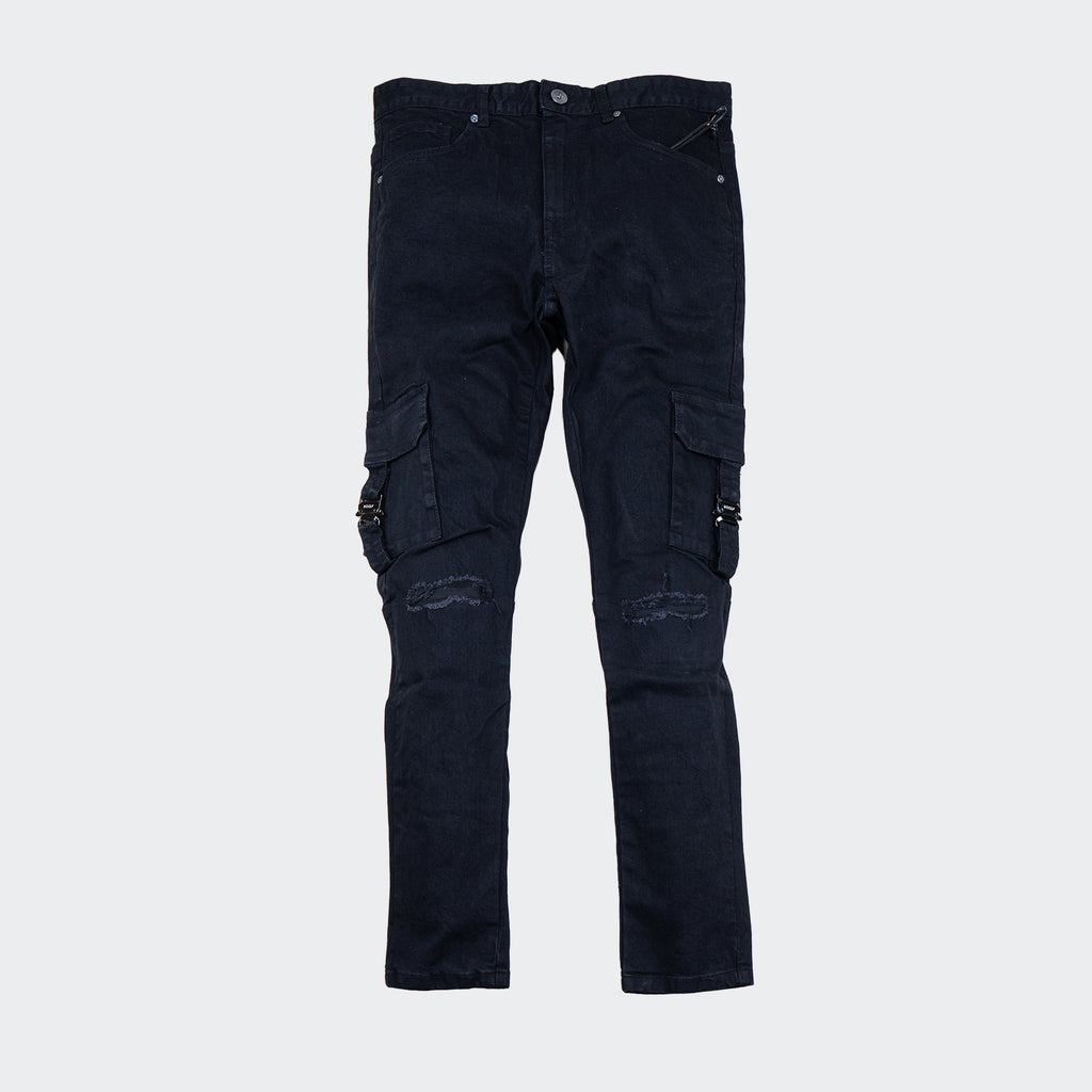 Men's Woolf Cargo Jeans Black