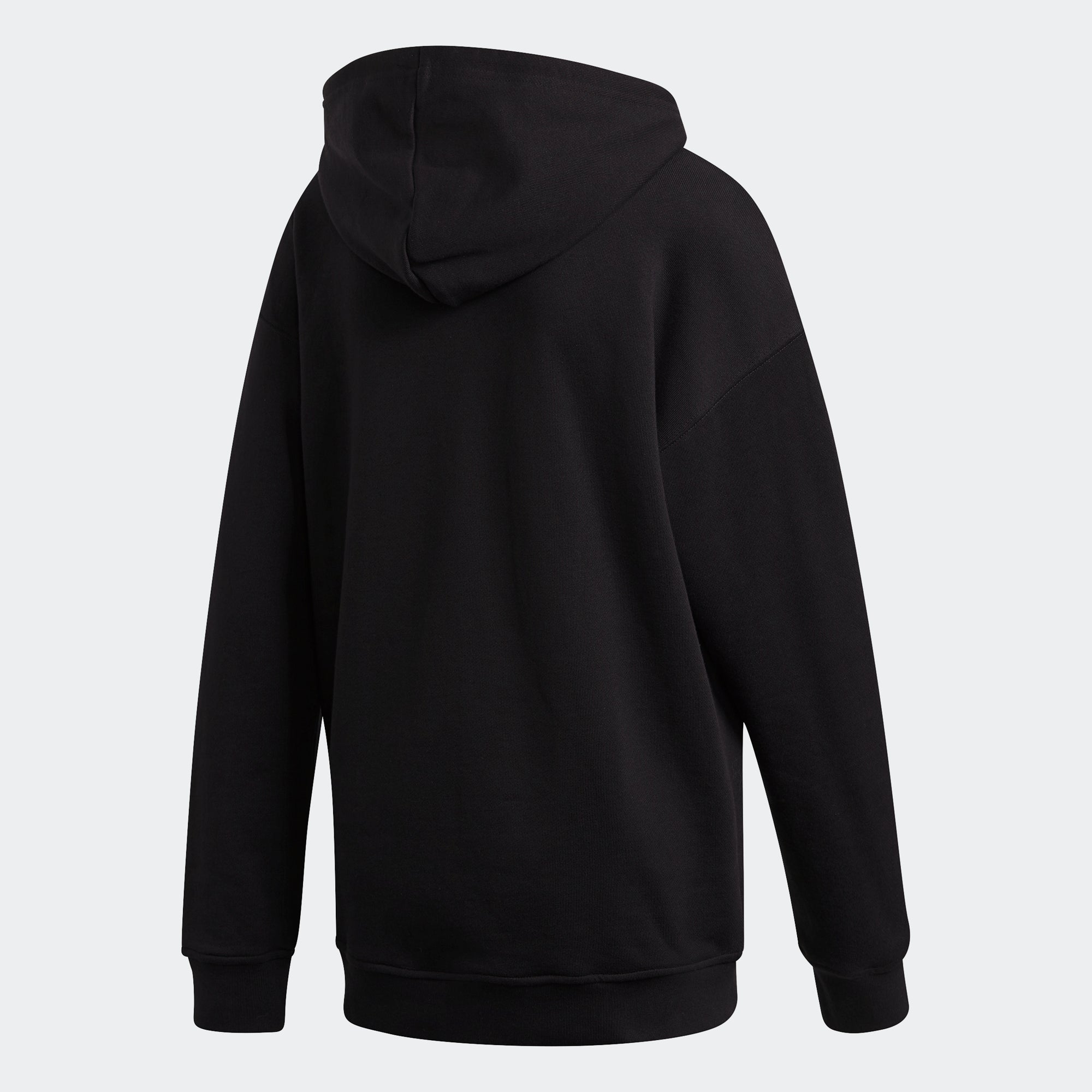 Women's adidas Originals Adicolor Trefoil Hoodie Black (SKU FM3307) | Chicago City Sports | rear view