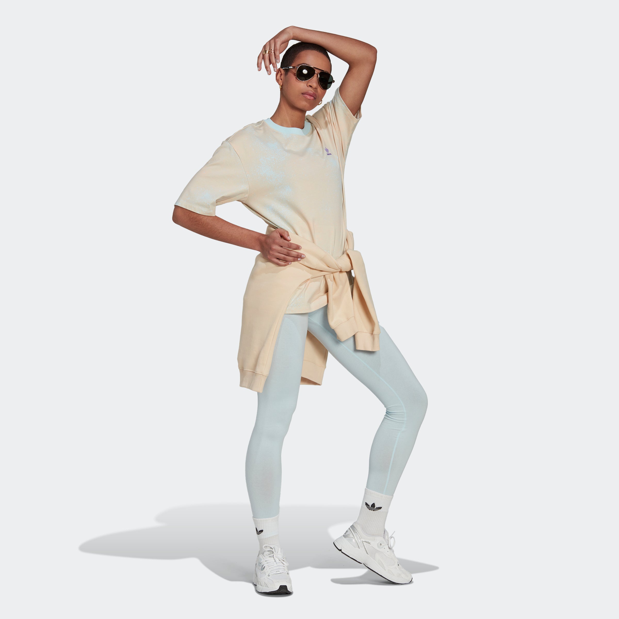 Women's adidas Originals Allover Print Tee Almost Blue