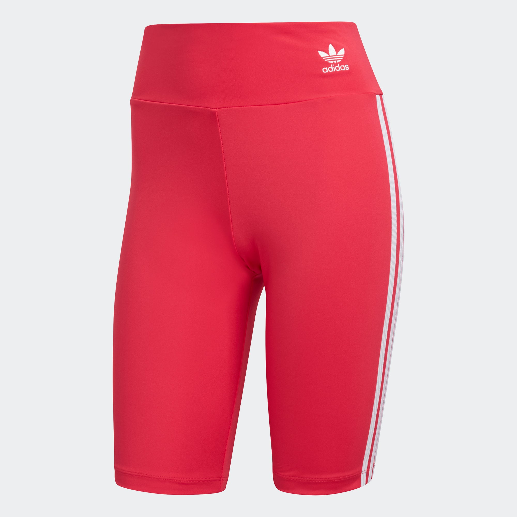 Women's adidas Originals Biker Shorts Power Pink GD2356 | Chicago City Sports | front view