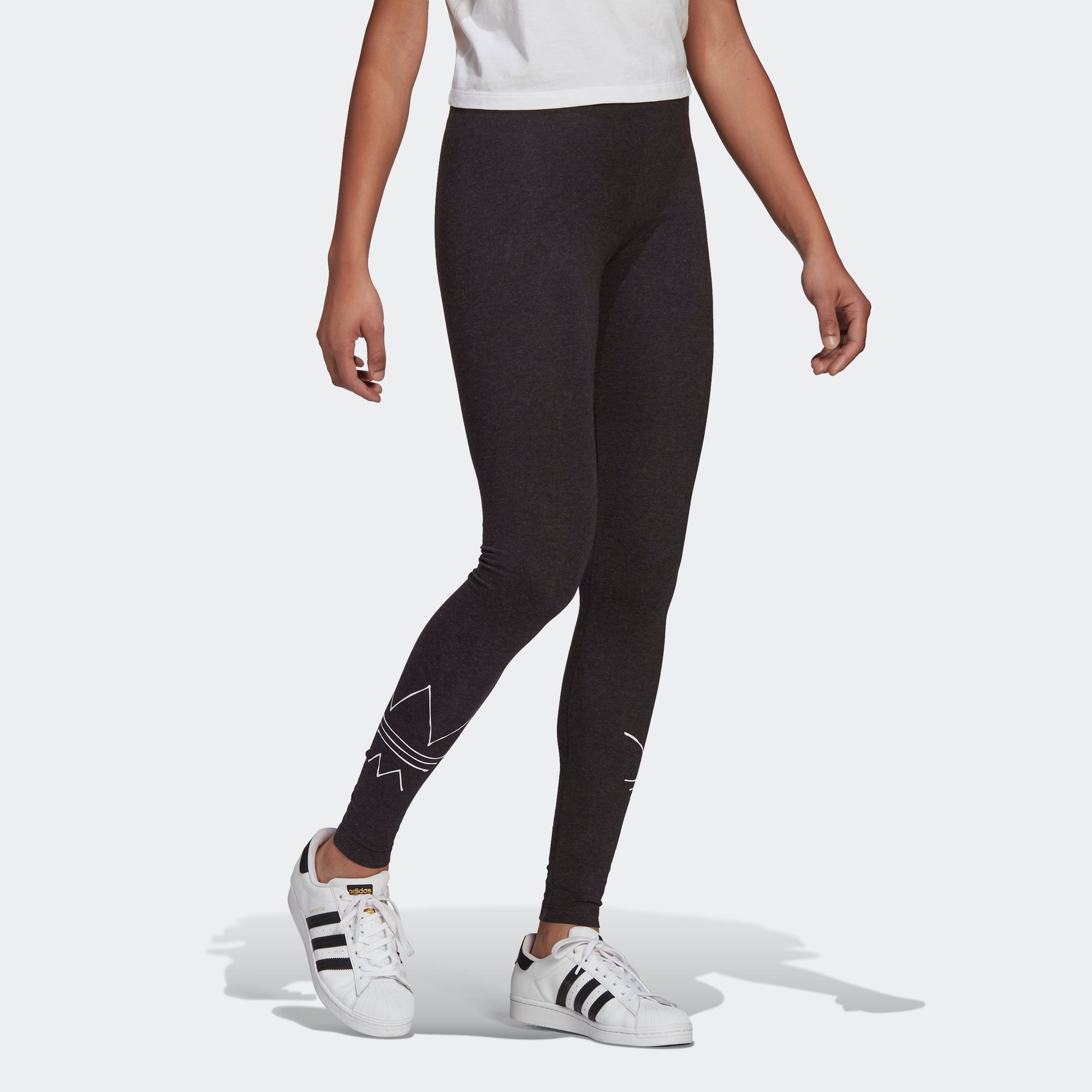 Women's adidas R.Y.V. Leggings Black GN4321 | Chicago City Sports | on model view