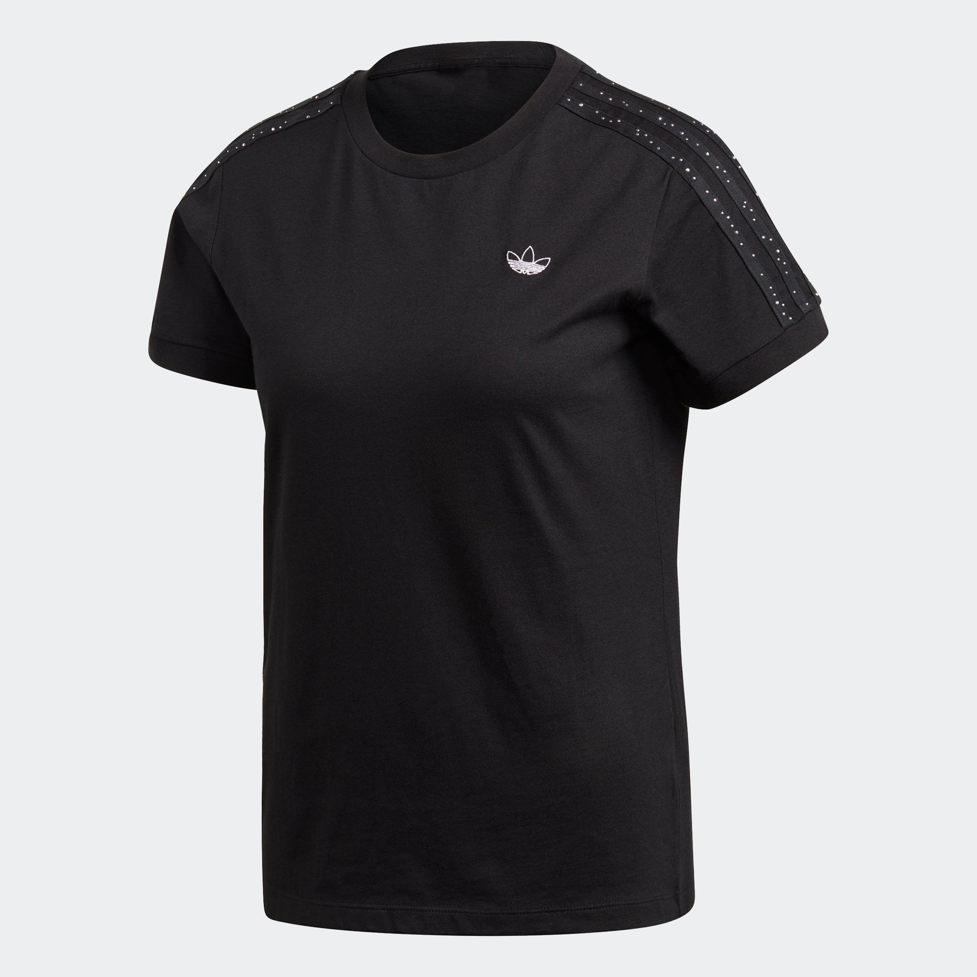 Women's adidas Originals Tee Black GC6789 | Chicago City Sports | front view