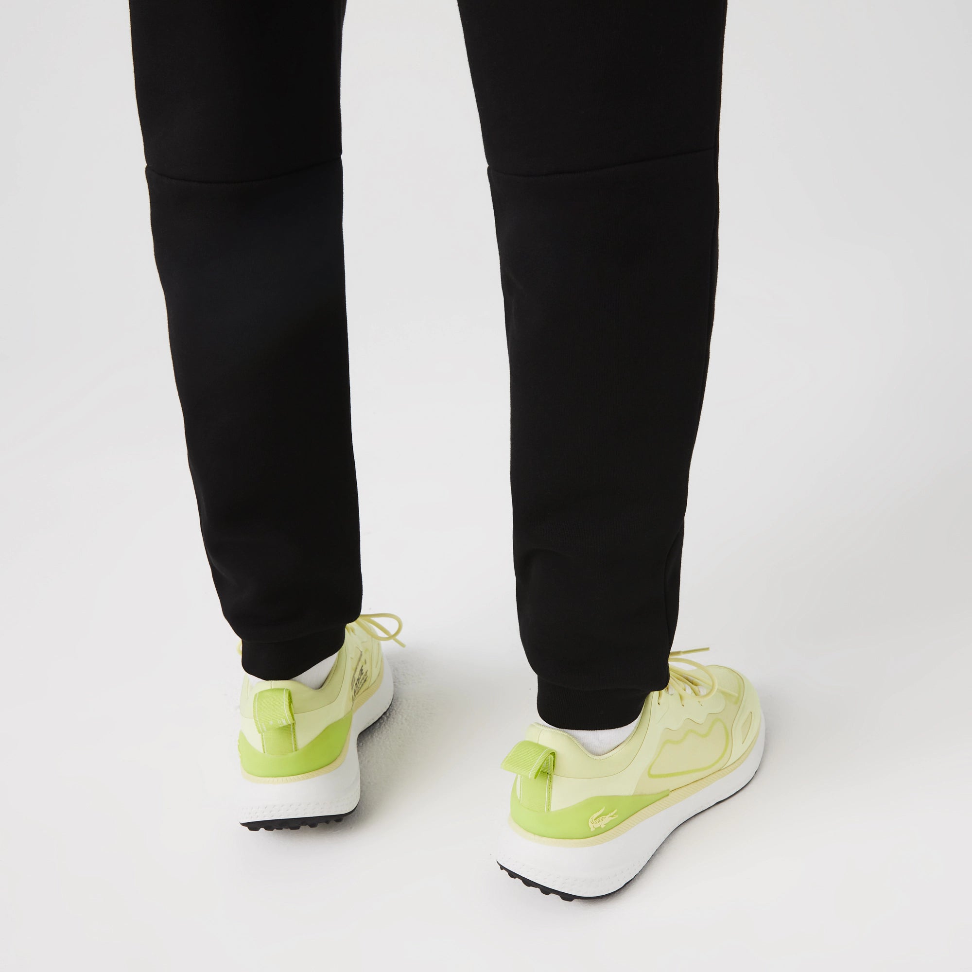 Men's Lacoste Tapered Fit Fleece Trackpants Black