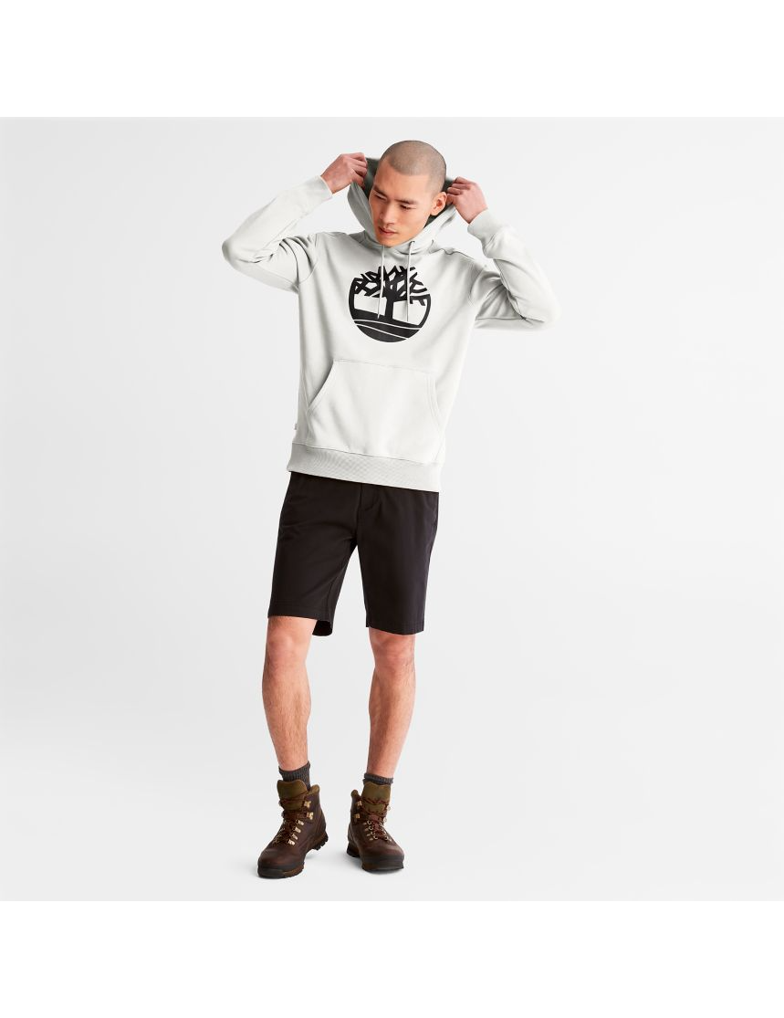 Men's Timberland Tree Logo Hoodie Vintage White