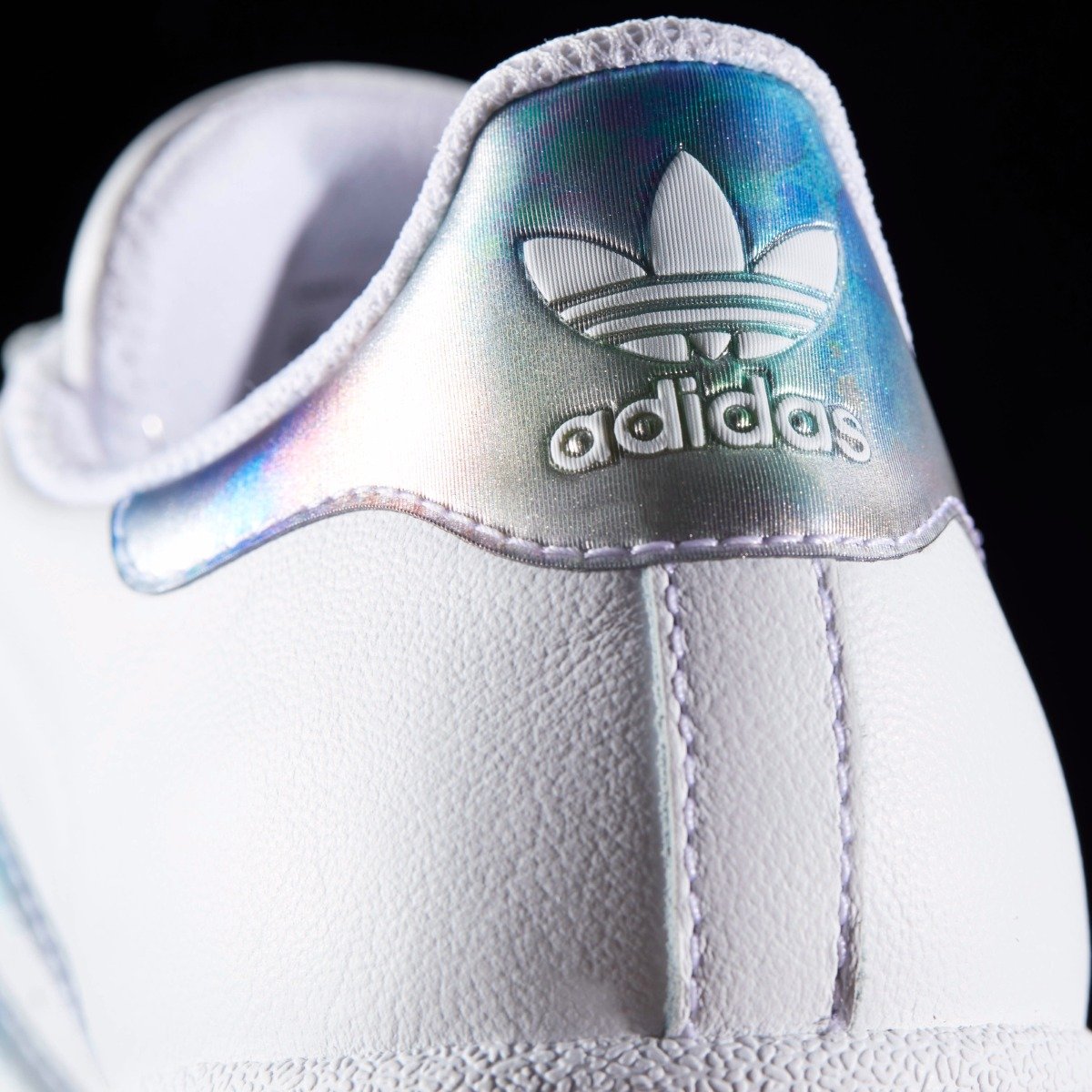 Kid's adidas Originals Superstar Shoes White Iridescent Metallic