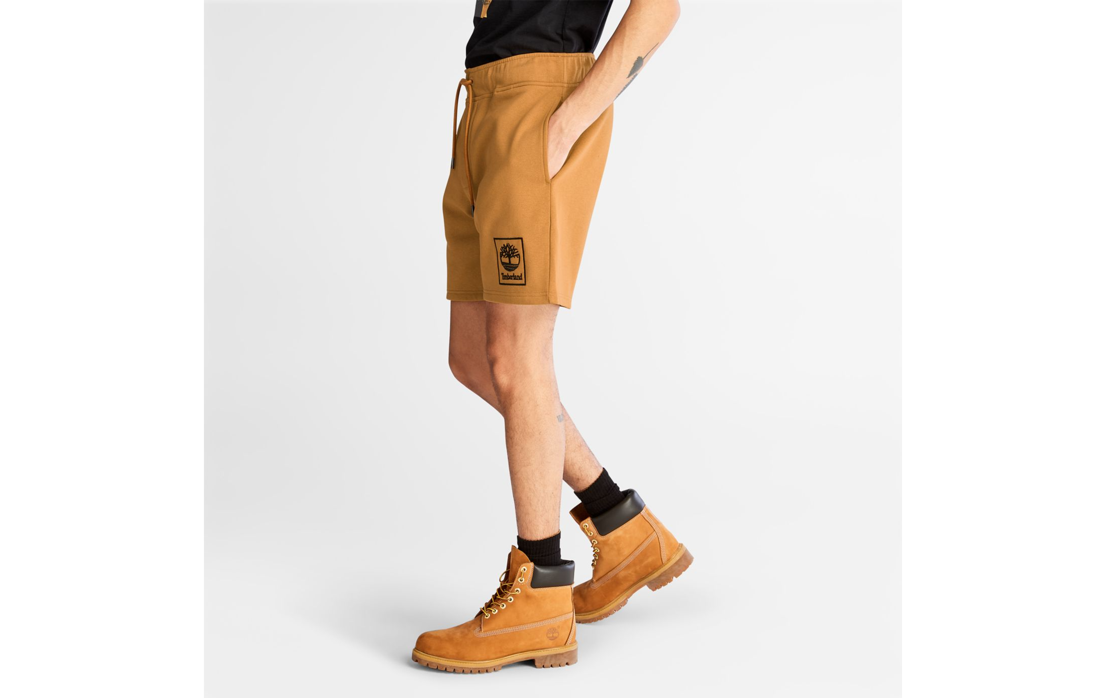 Men's Timberland Sweat Shorts Wheat